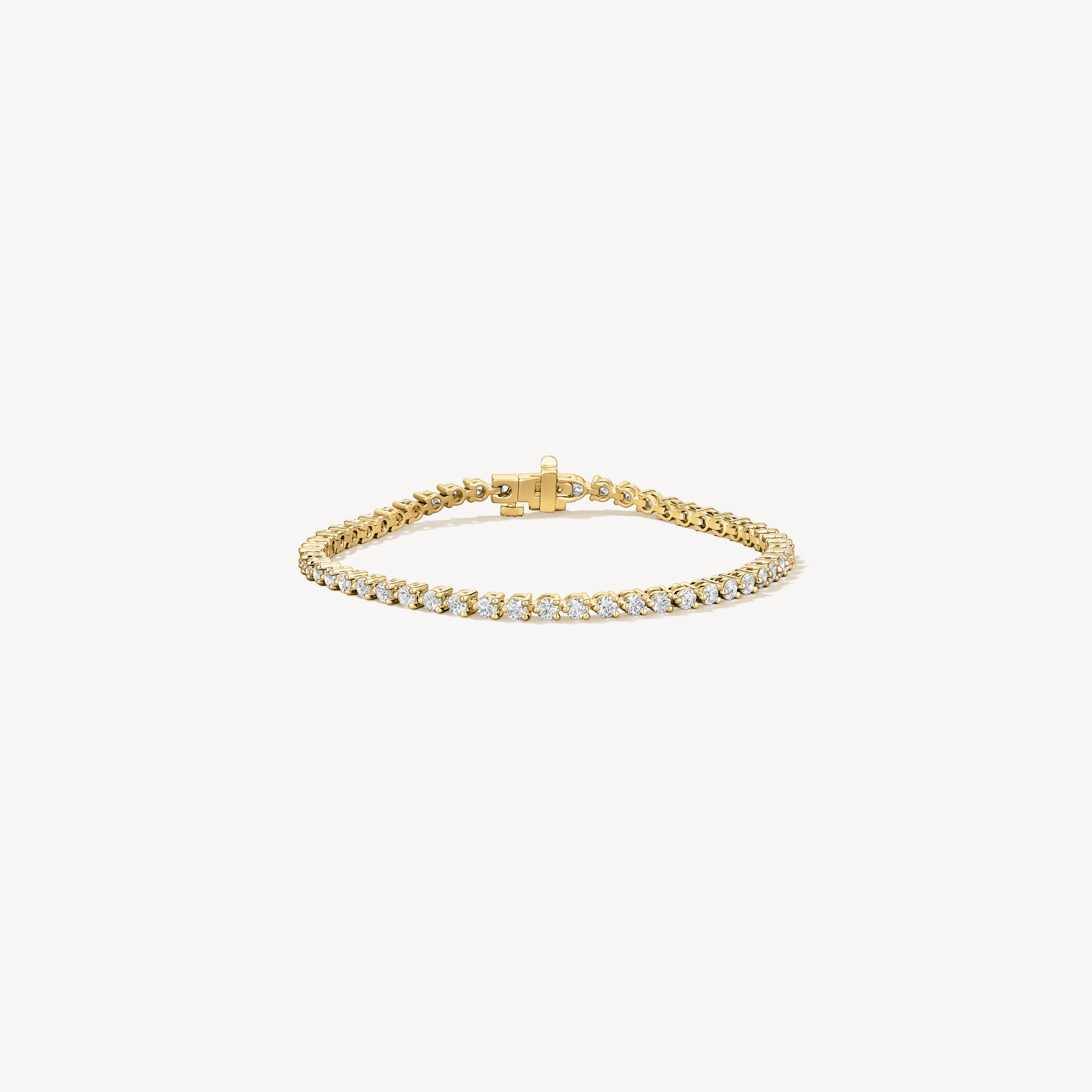 Temptation Three-Prong Bracelet, 18K Yellow Gold, large