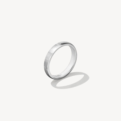 Mirror Wedding Band, 18K Rose Gold, large