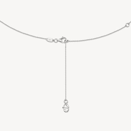 BARRE Floating 迷你鑽石項鏈, 18K 白金, large