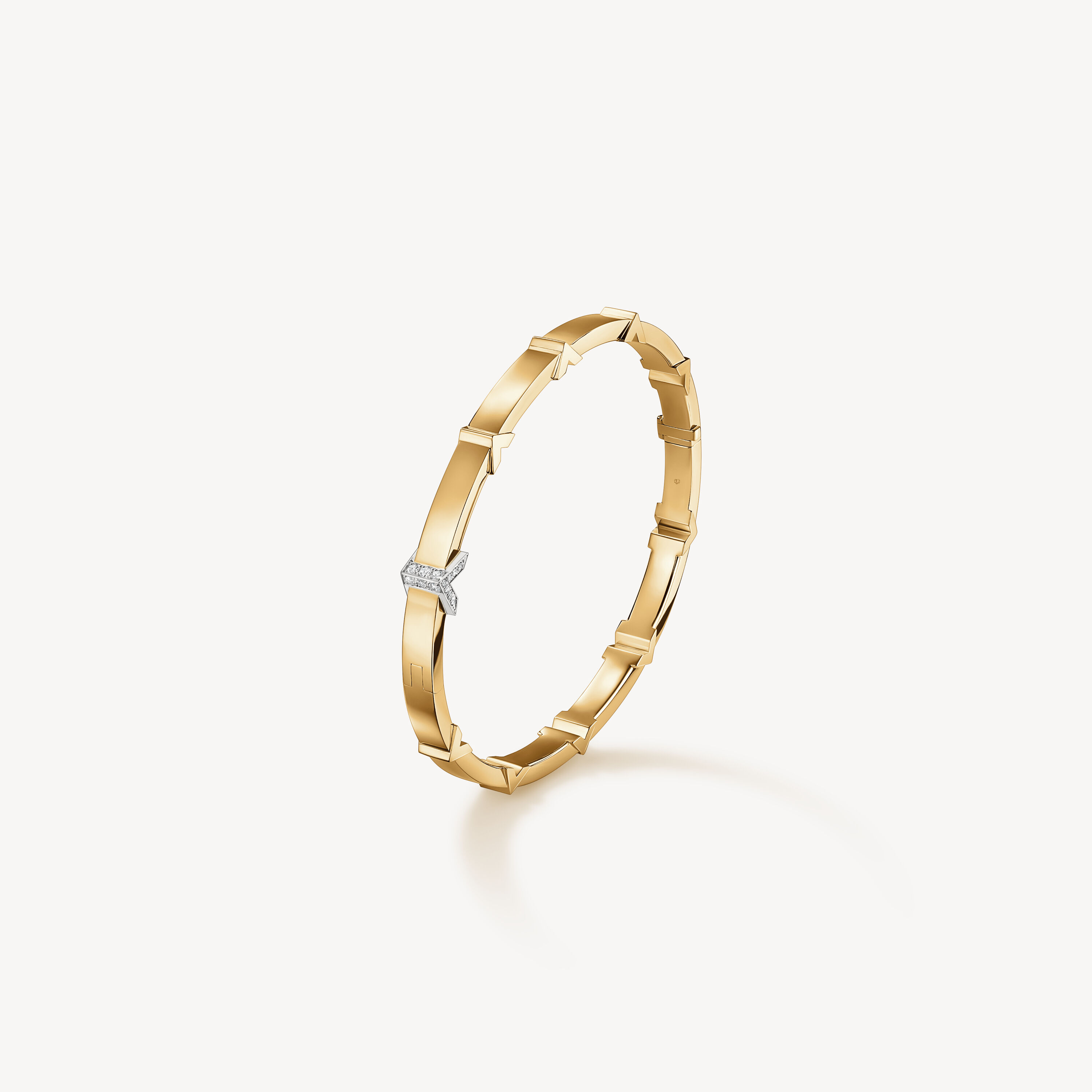 Copley Architectural 手鐲, 18K 白金和黄金, large