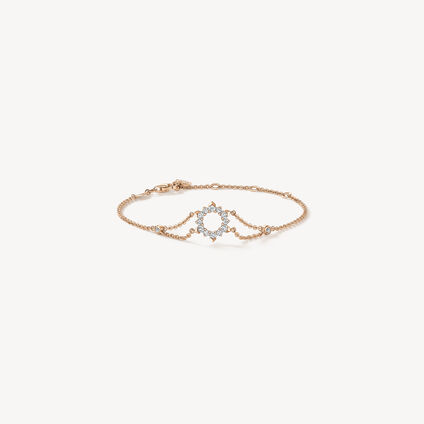 Aerial Open Sunburst Bracelet, 18K Rose Gold Aerial Open Sunburst Bracelet, 18K Rose Gold, large
