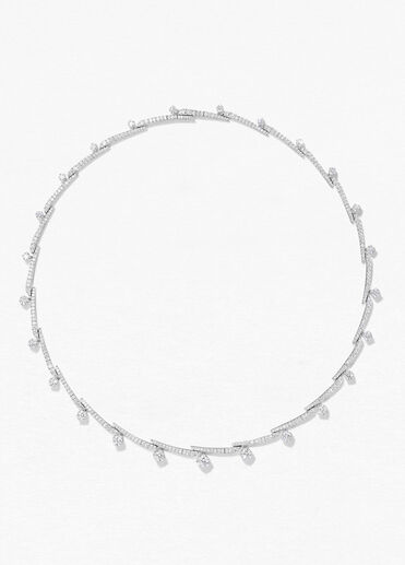 Vela Crossover French Cut Pavé 鑽石項鏈,  Vela Crossover French Cut Pavé 鑽石項鏈, , large