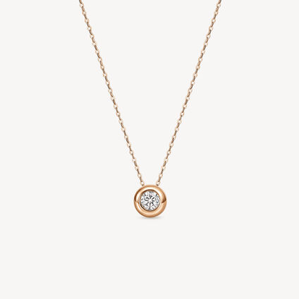 DREAM Solo Pendant Necklace, 18K Rose Gold, large