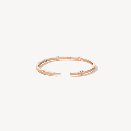 Copley Multi Stone Bangle, 18K Rose Gold, large