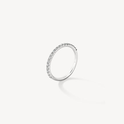 Transcend 結婚鑽戒, 18K 白金, large