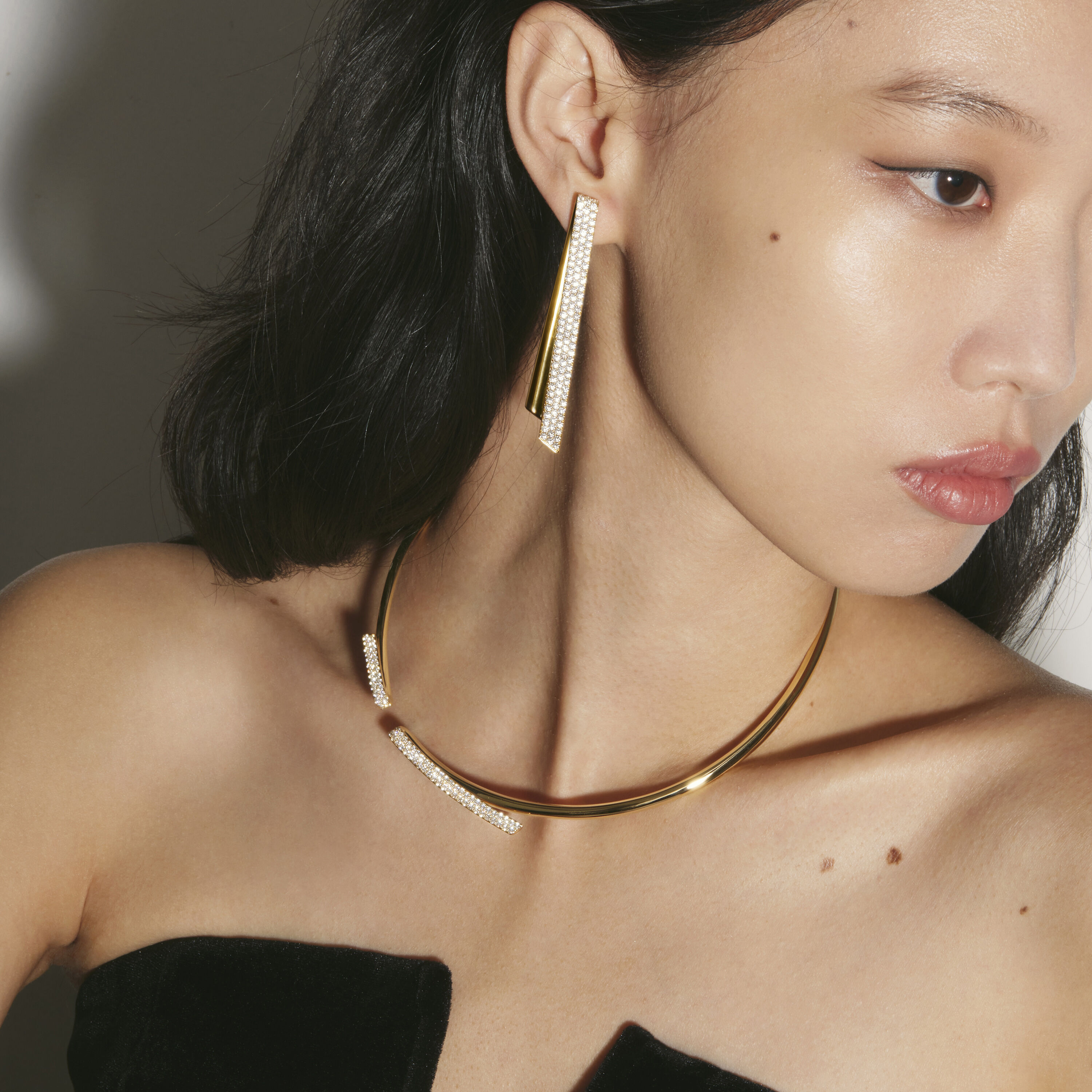 INSIDE/OUT Diamond Flip Choker, 18K Rose Gold, large