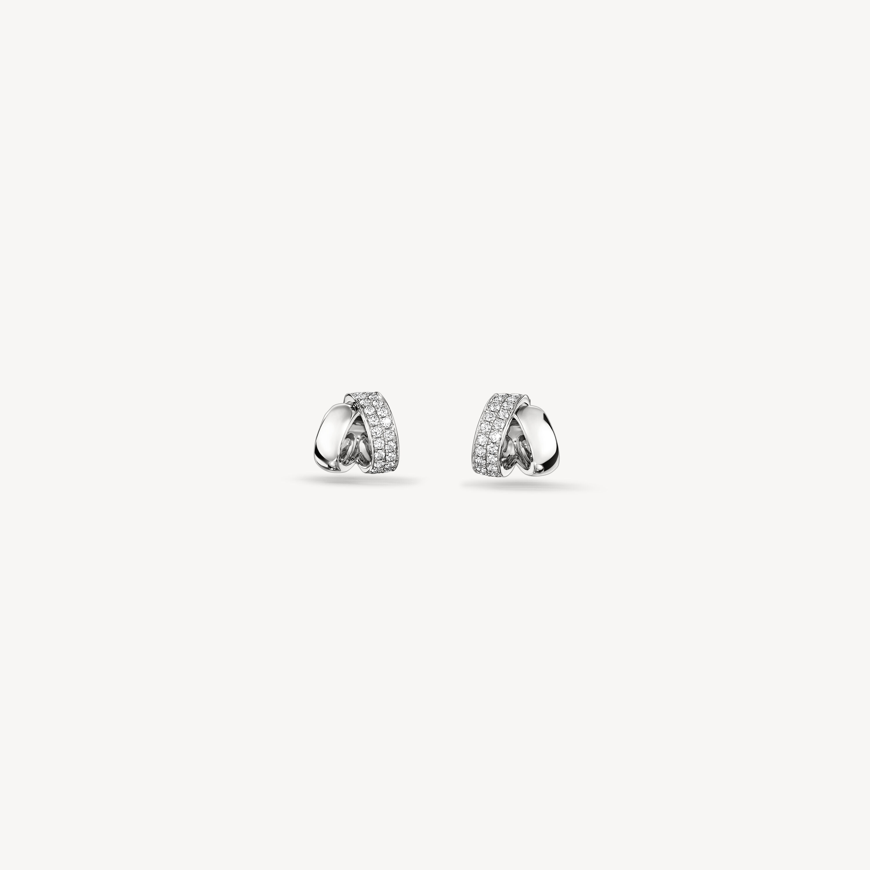 INSIDE/OUT Diamond Flip Earrings - Small, 18K White Gold, large
