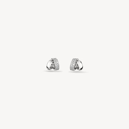 INSIDE/OUT Diamond Flip Earrings - Small, 18K White Gold, large