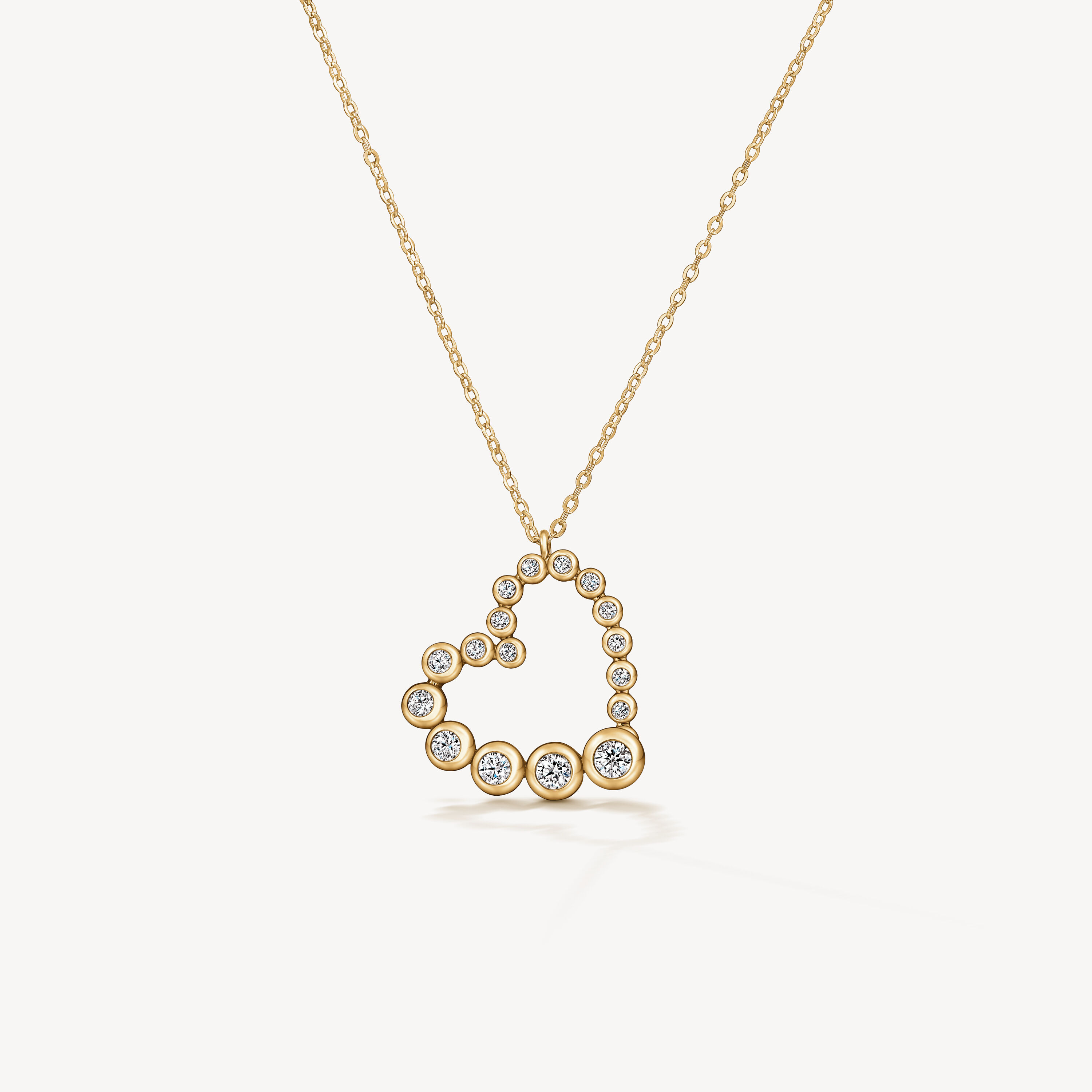 DREAM Heart Pendant Necklace &ndash; Small, 18K Yellow Gold, large