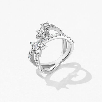 Illa Star Of The Show Ring, 18K White Gold, large