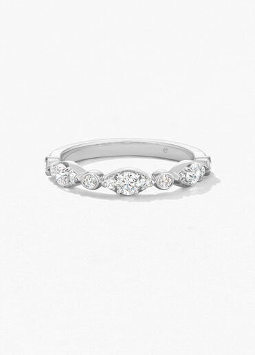 HOF Bezel Regal 鑽石戒指, 18K 白金 HOF Bezel Regal 鑽石戒指, 18K 白金, large