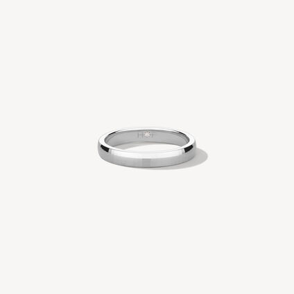 Mirror Wedding Band, 18K Rose Gold, large