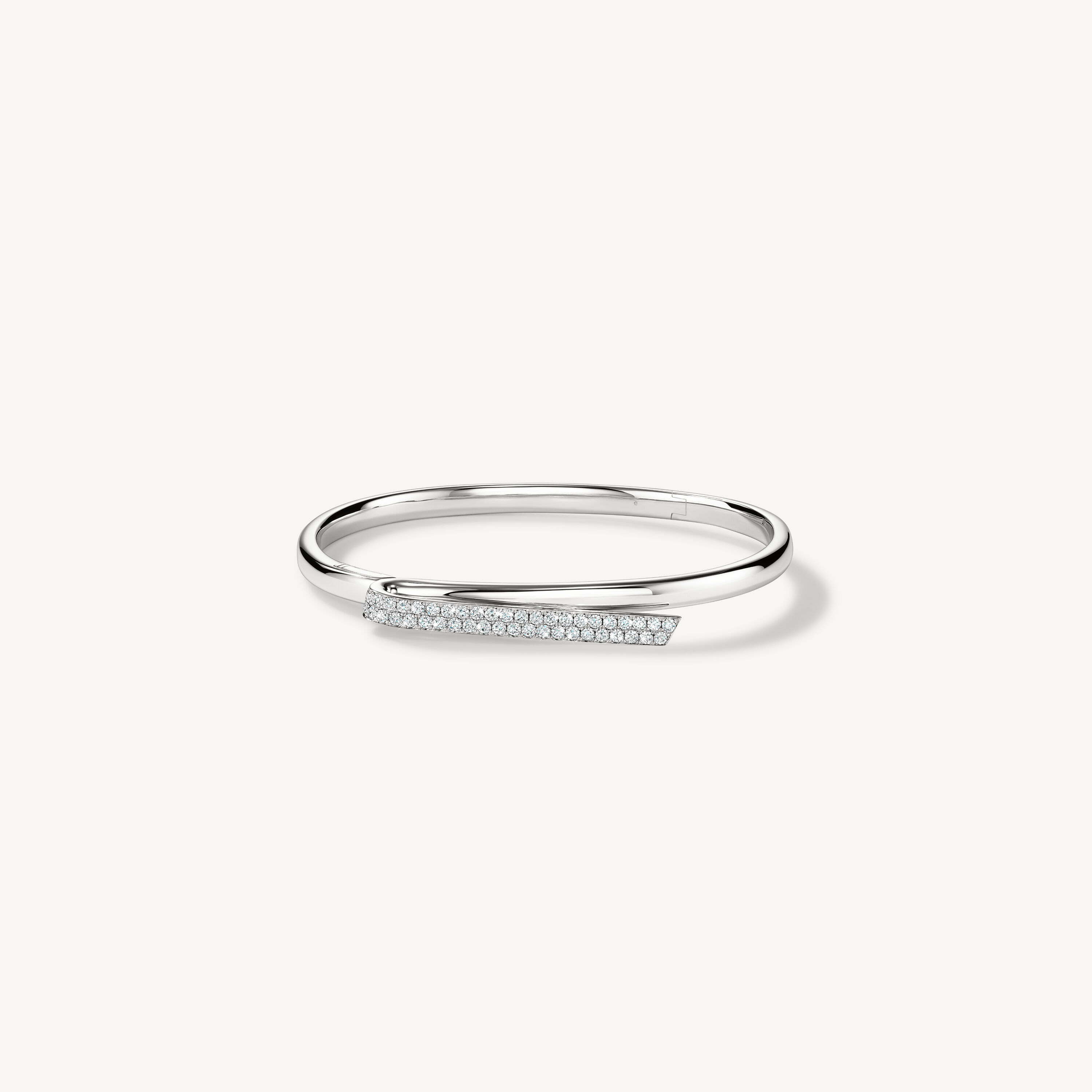 INSIDE/OUT Diamond Flip Bangle, 18K White Gold, large