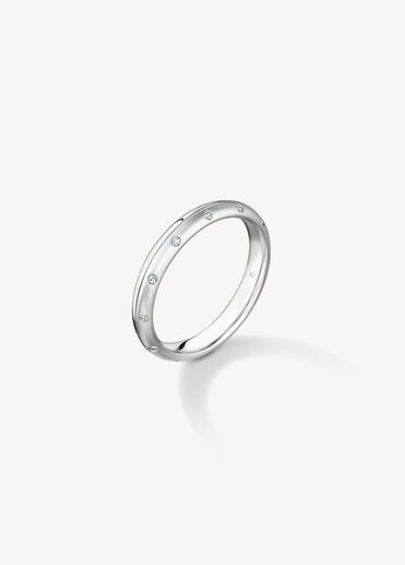 LOVE Satin Finish 結婚對戒, 鉑金 LOVE Satin Finish 結婚對戒, 鉑金, large