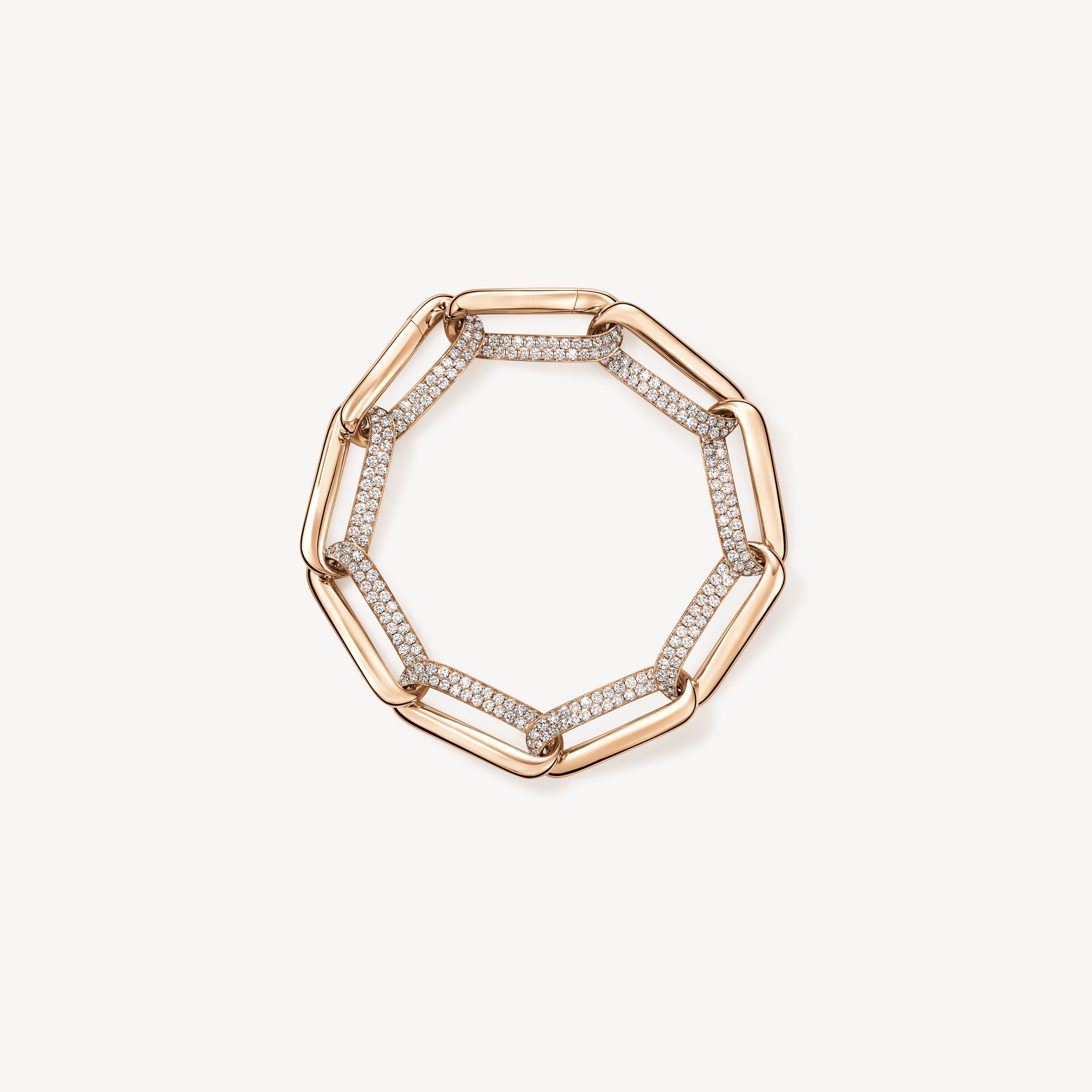 INSIDE/OUT Link 鑽石手鏈, 18K 玫瑰金, large