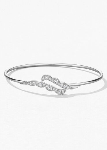 Lorelei Ribbon 鑽石手環, 18K 白金 Lorelei Ribbon 鑽石手環, 18K 白金, large