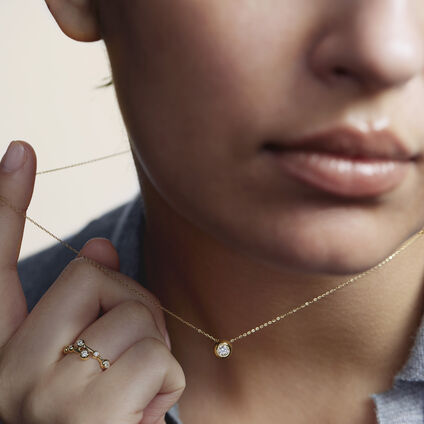 DREAM BYPASS RING, 18K Yellow Gold, large