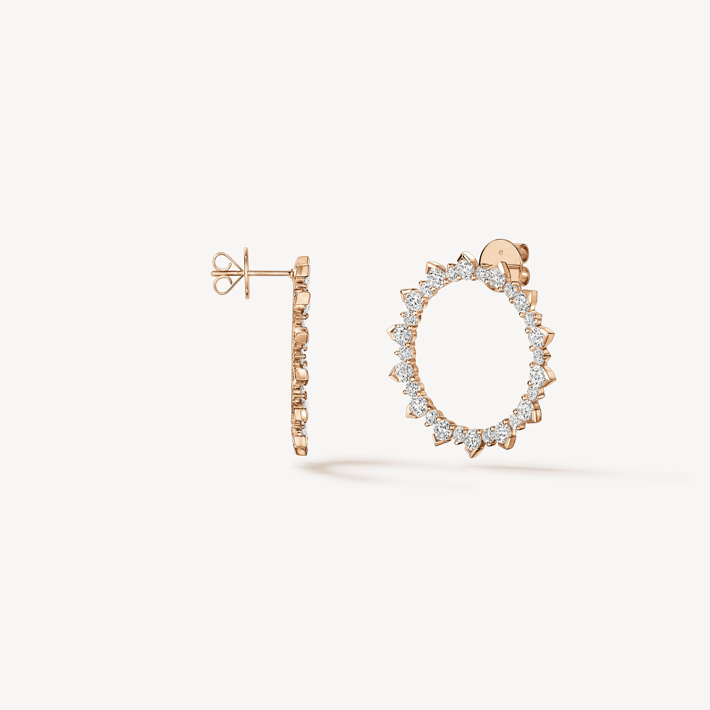 AERIAL Sunburst Earrings - Large, 18K Rose Gold, large