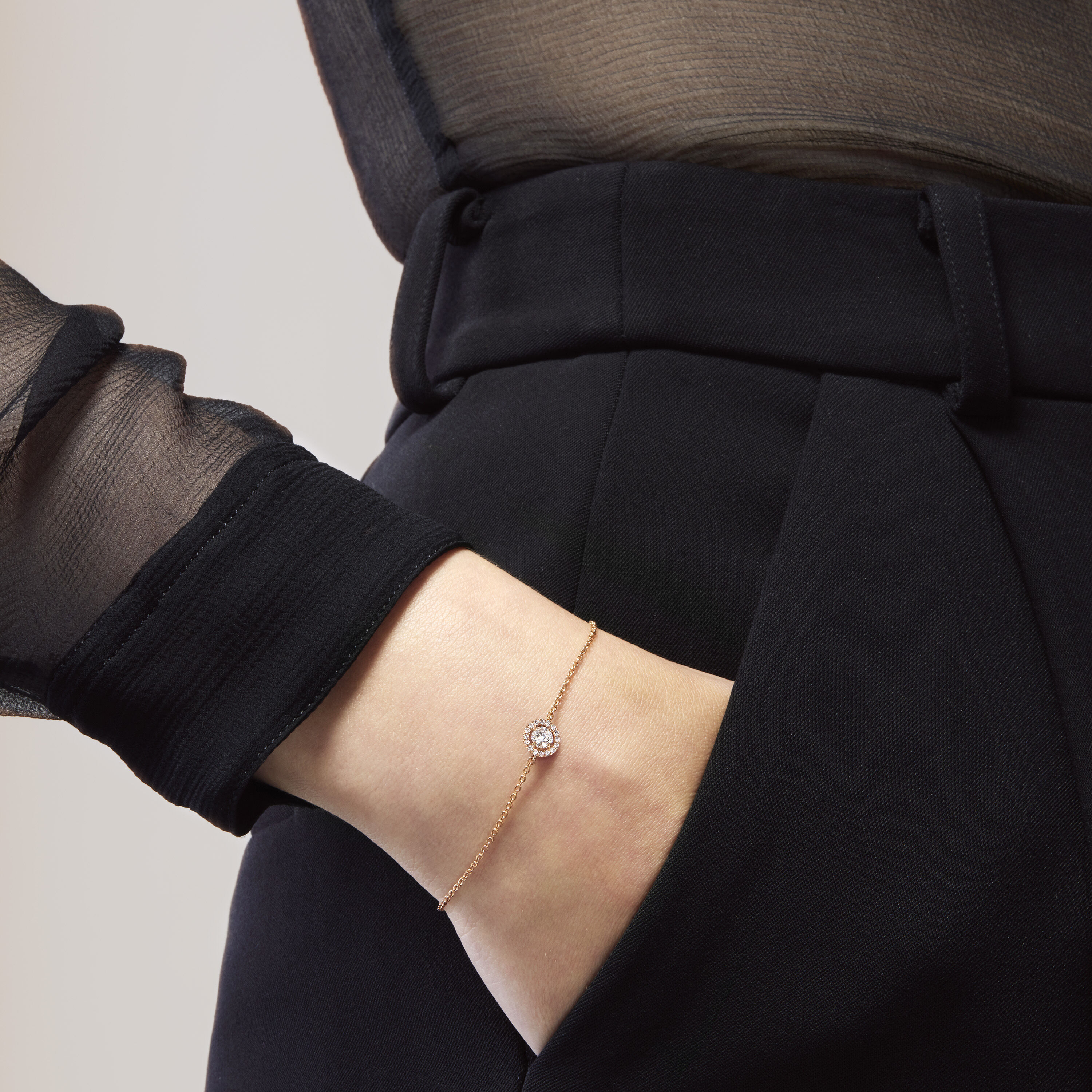 Joy Bracelet, 18K Rose Gold, large