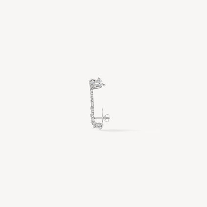 Aerial Double Sunrise Earrings - Large, 18K White Gold, large