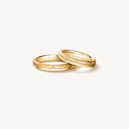 LOVE Satin Finish Band, 18K Yellow Gold LOVE Satin Finish Band, 18K Yellow Gold, large