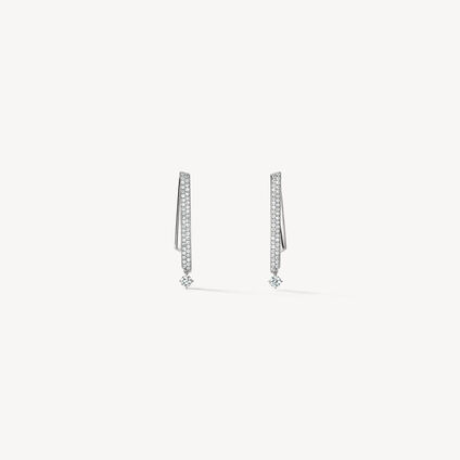 INSIDE/OUT Stiletto Flip 鑽石耳環(小), 18K 白金, large