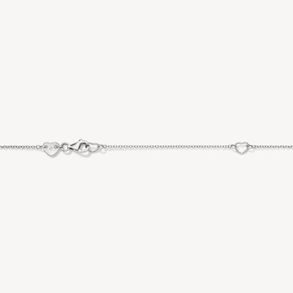 LU Droplet 鑽石項鏈, 18K 白金, large