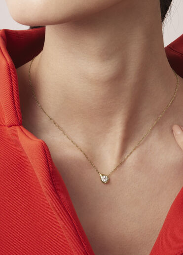 LU Droplet 鑽石項鏈, 18K 玫瑰金 LU Droplet 鑽石項鏈, 18K 玫瑰金, large