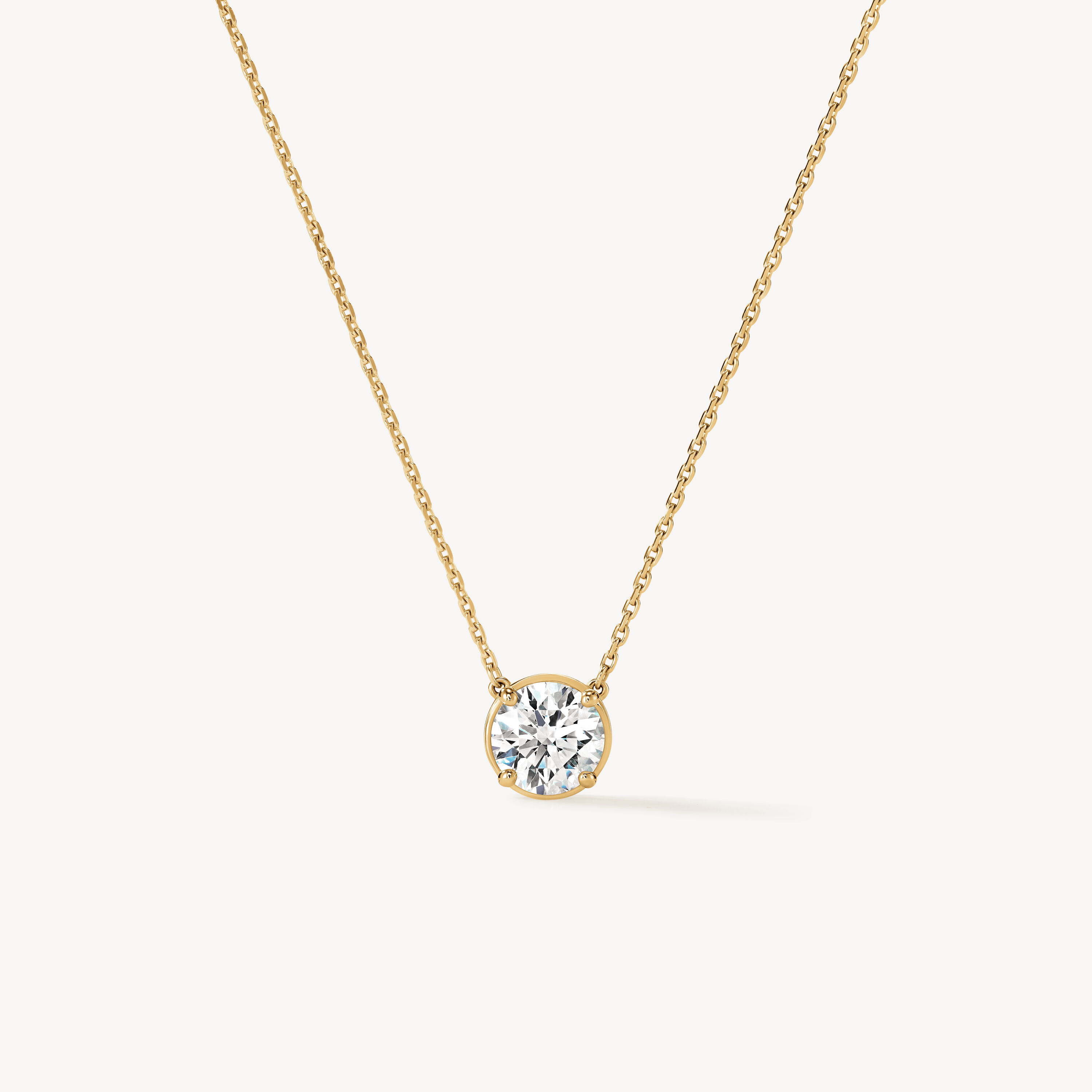 Celebration 鑽石項鏈, 18K 黄金, large