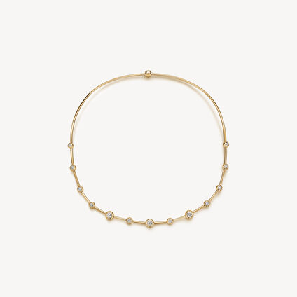 DREAM FLOATING CHOKER, 18K Yellow Gold, large