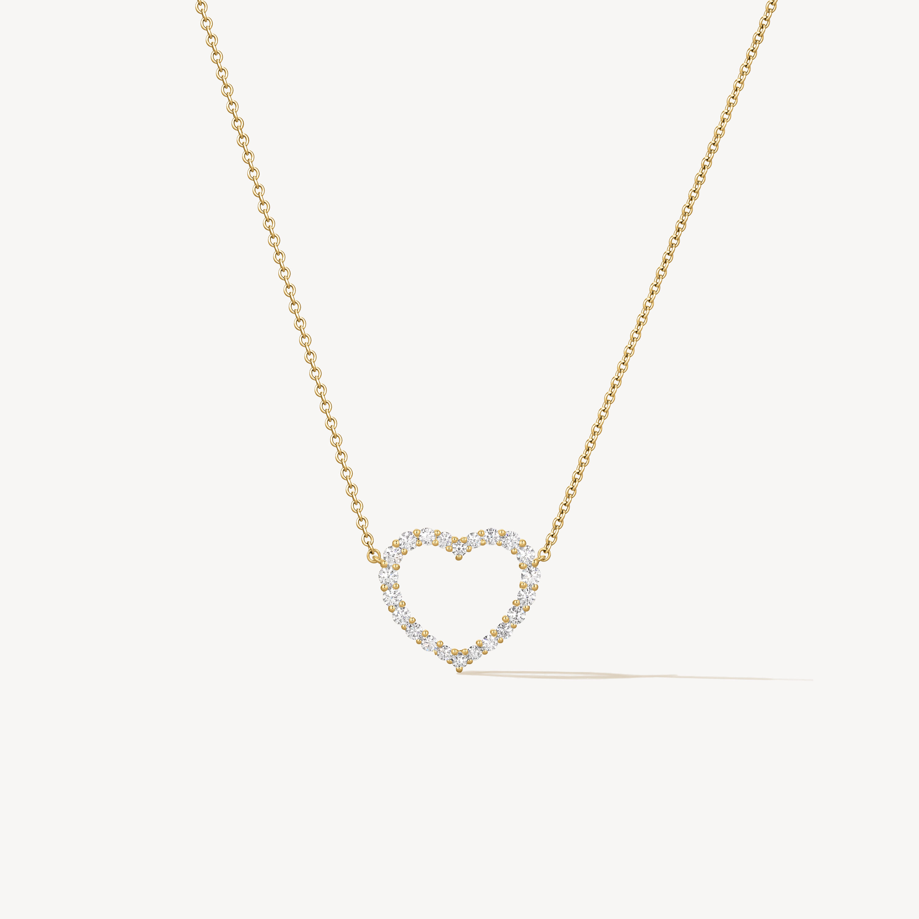 Signature Heart Pendant Necklace - Large, 18K Yellow Gold, large