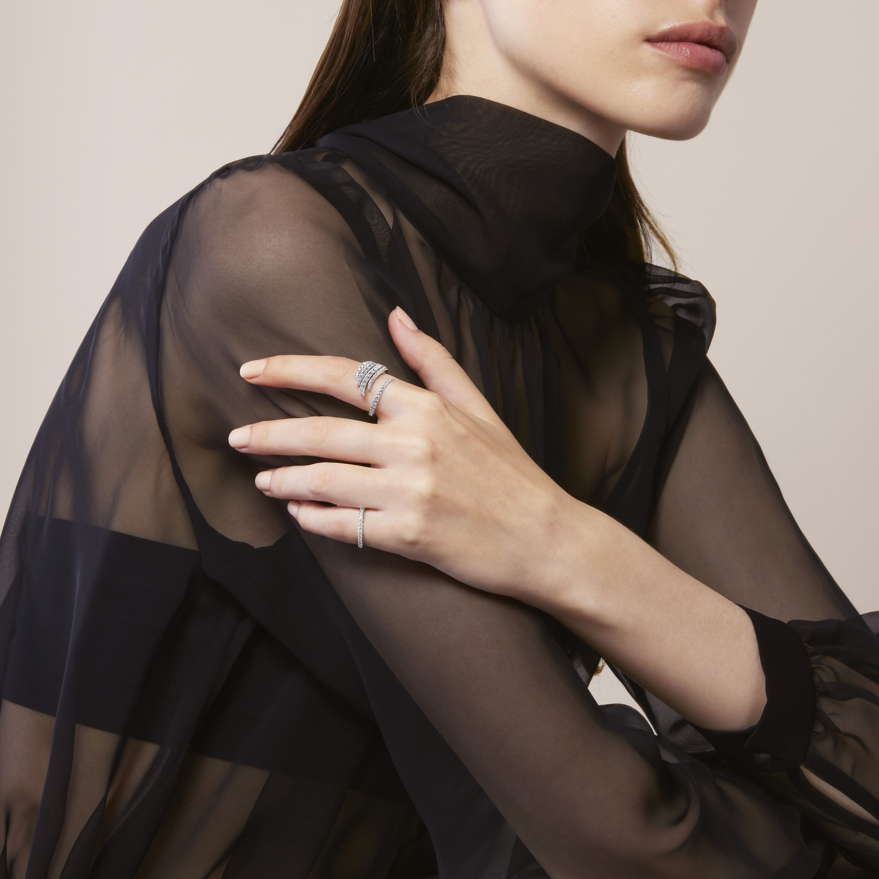 Vela Cocktail 鑽石戒指　, 18K 黄金, large