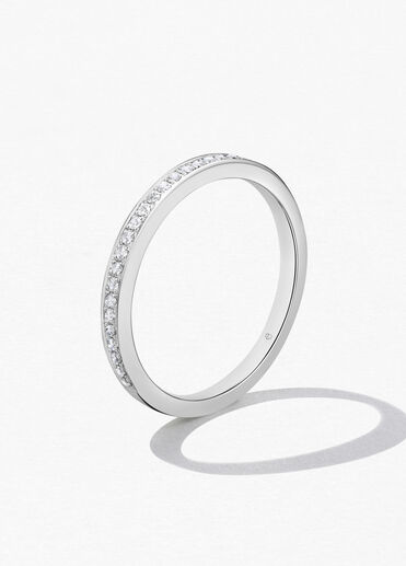 HOF Signature 鑽石戒指, 18K 白金 HOF Signature 鑽石戒指, 18K 白金, large