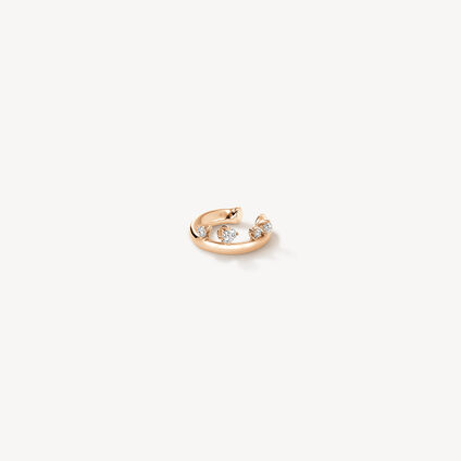 BARRE Floating 鑽石耳夾, 18K 玫瑰金, large