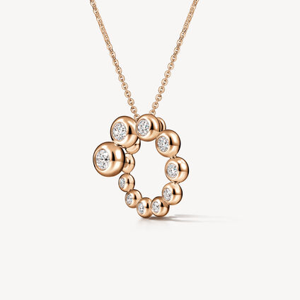 DREAM Circle 鑽石項鏈, 18K 玫瑰金, large