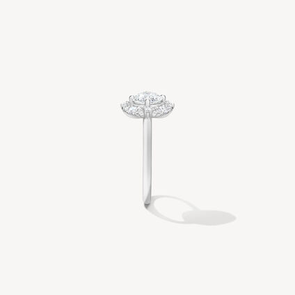 Aerial Marquise Halo 訂婚鑽戒, 鉑金, large