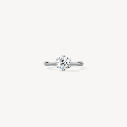 Sparkle Diamond Engagement Ring, Platinum, large