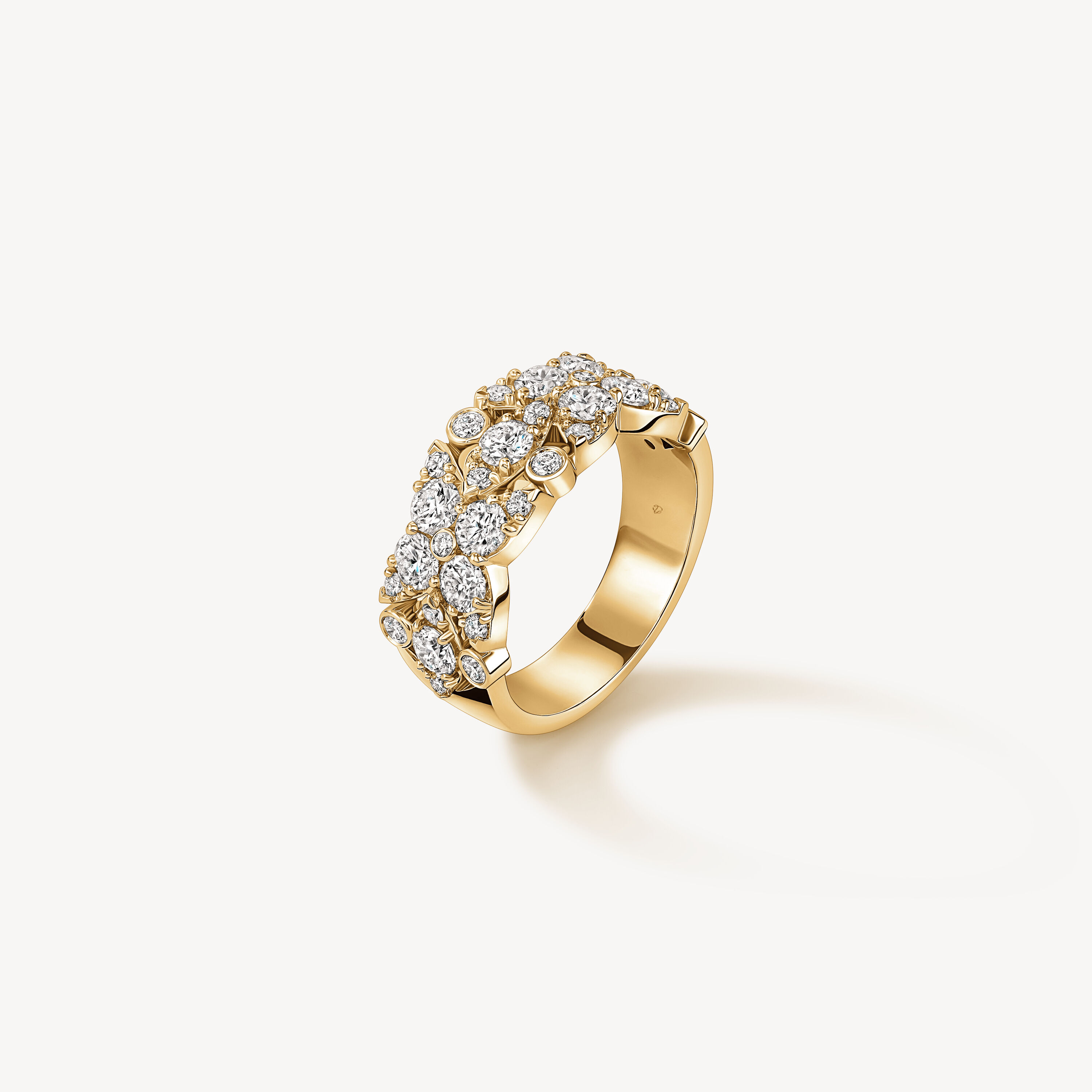 HOF Regal Diamond Ring, 18K Yellow Gold, large