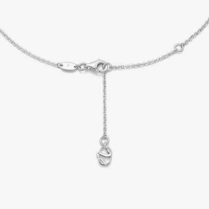 VELA Ethereal Rondel Pendant Necklace, 18K White Gold, large
