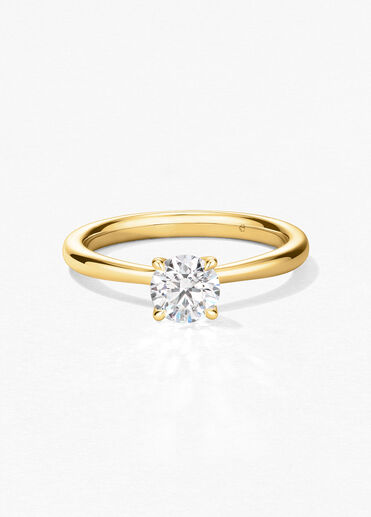 Vela Solitaire 鑽石戒指, 18K 黄金 Vela Solitaire 鑽石戒指, 18K 黄金, large
