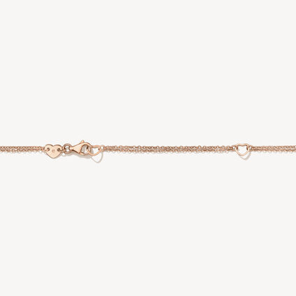 Lorelei Crescent 鑽石項鏈, 18K 玫瑰金, large