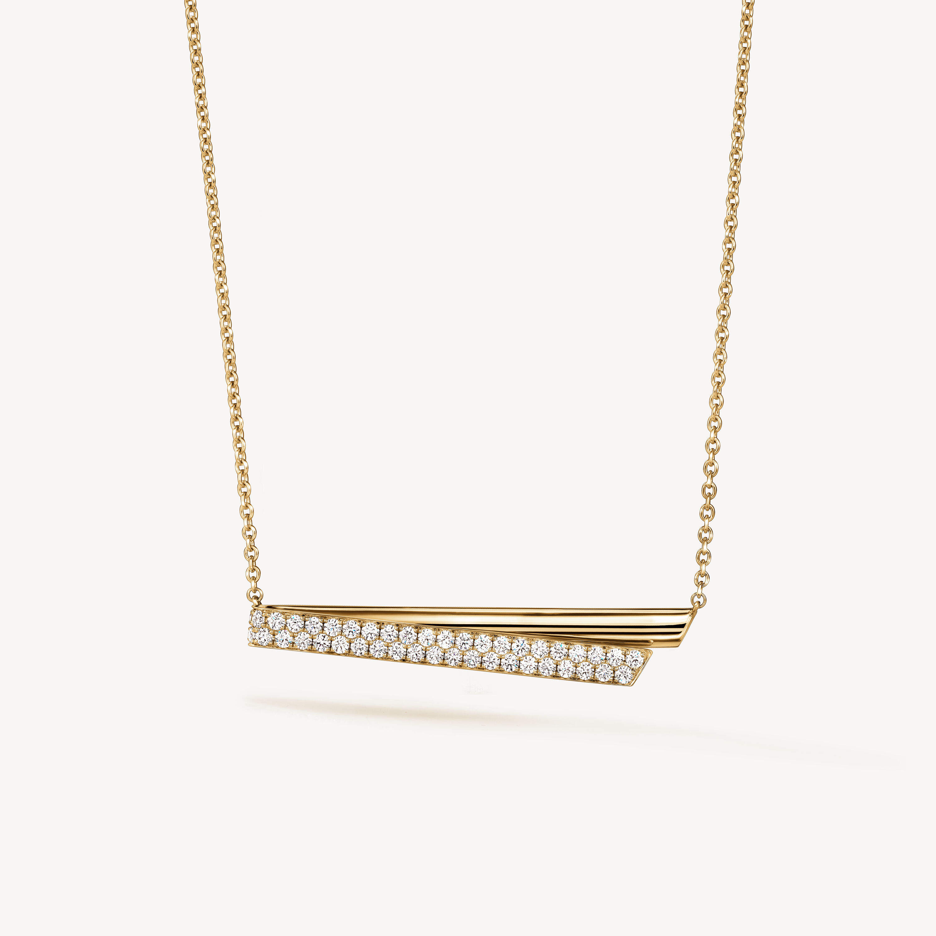 INSIDE/OUT Diamond Flip Pendant Necklace, 18K Yellow Gold, large