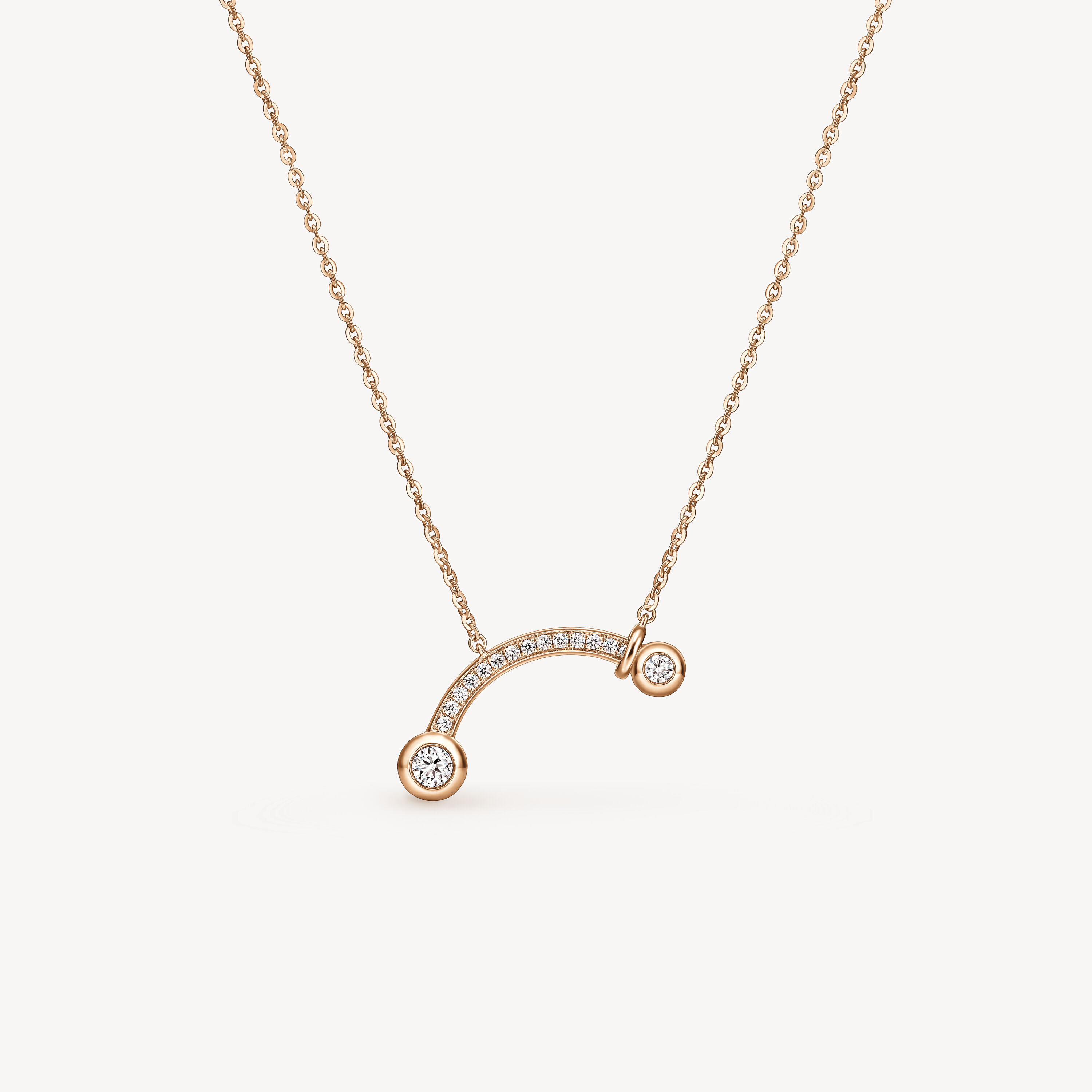 DREAM Comet Pendant Necklace, 18K Rose Gold, large