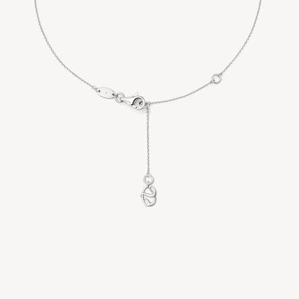 Illa Double Star Pav&eacute; Pendant Necklace, 18K Rose gold and White gold, large