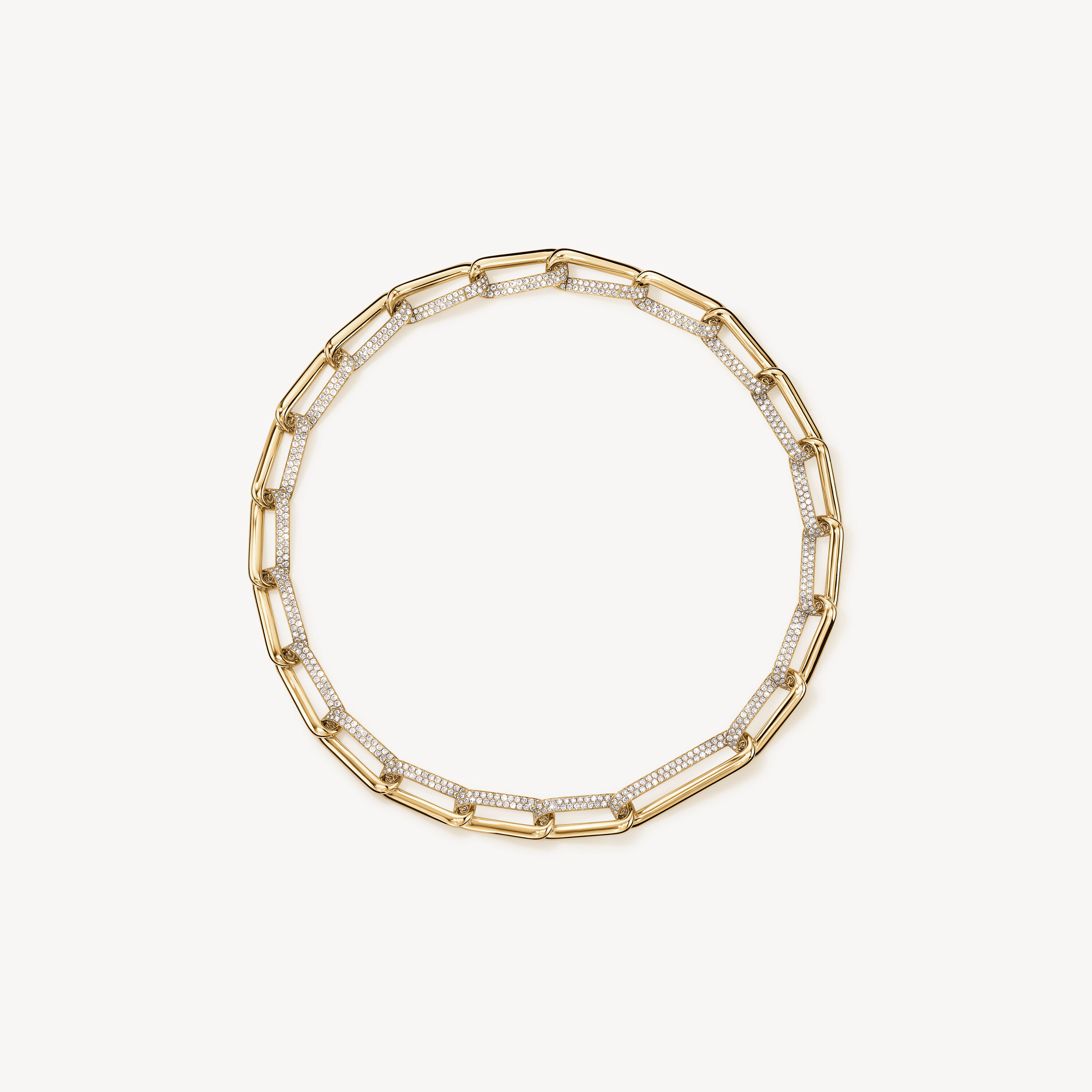 INSIDE/OUT Link 鑽石項鏈, 18K 黄金, large