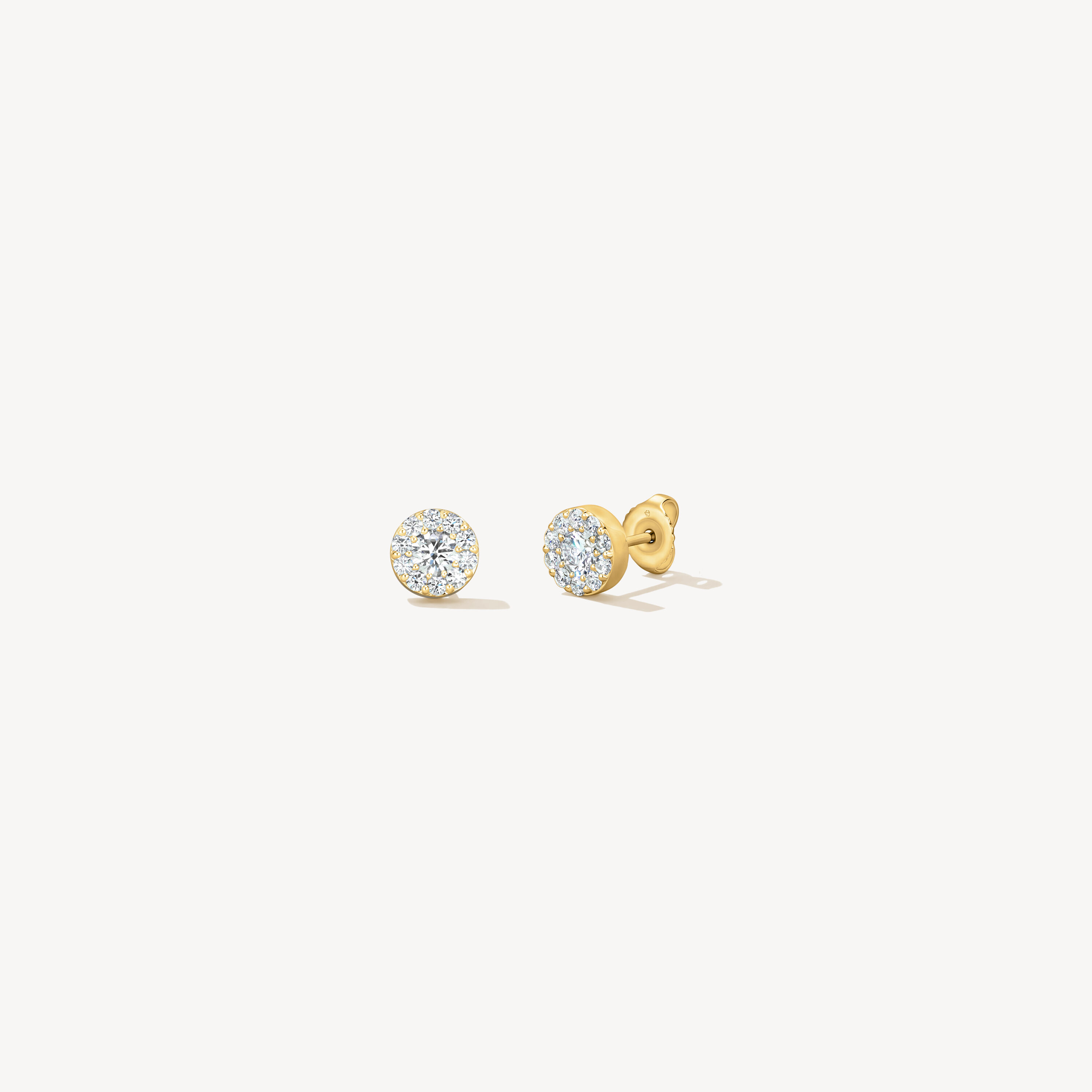 Fulfillment Stud Earrings, 18K Yellow Gold, large
