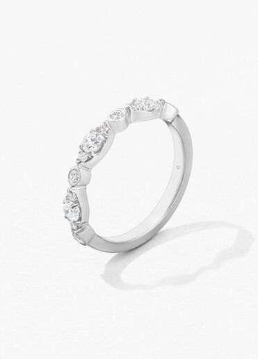 HOF Bezel Regal 鑽石戒指, 18K 白金 HOF Bezel Regal 鑽石戒指, 18K 白金, large