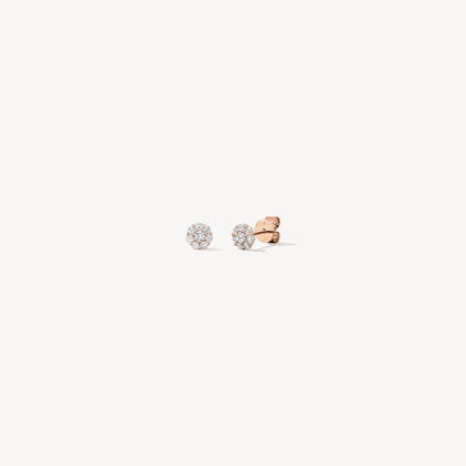 Beloved Stud Earrings, 18K Rose Gold, large