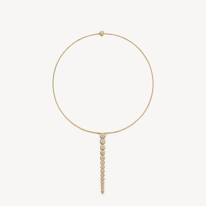 DREAM CIRCLE CONVERTIBLE PENDANT NECKLACE, 18K Yellow Gold, large