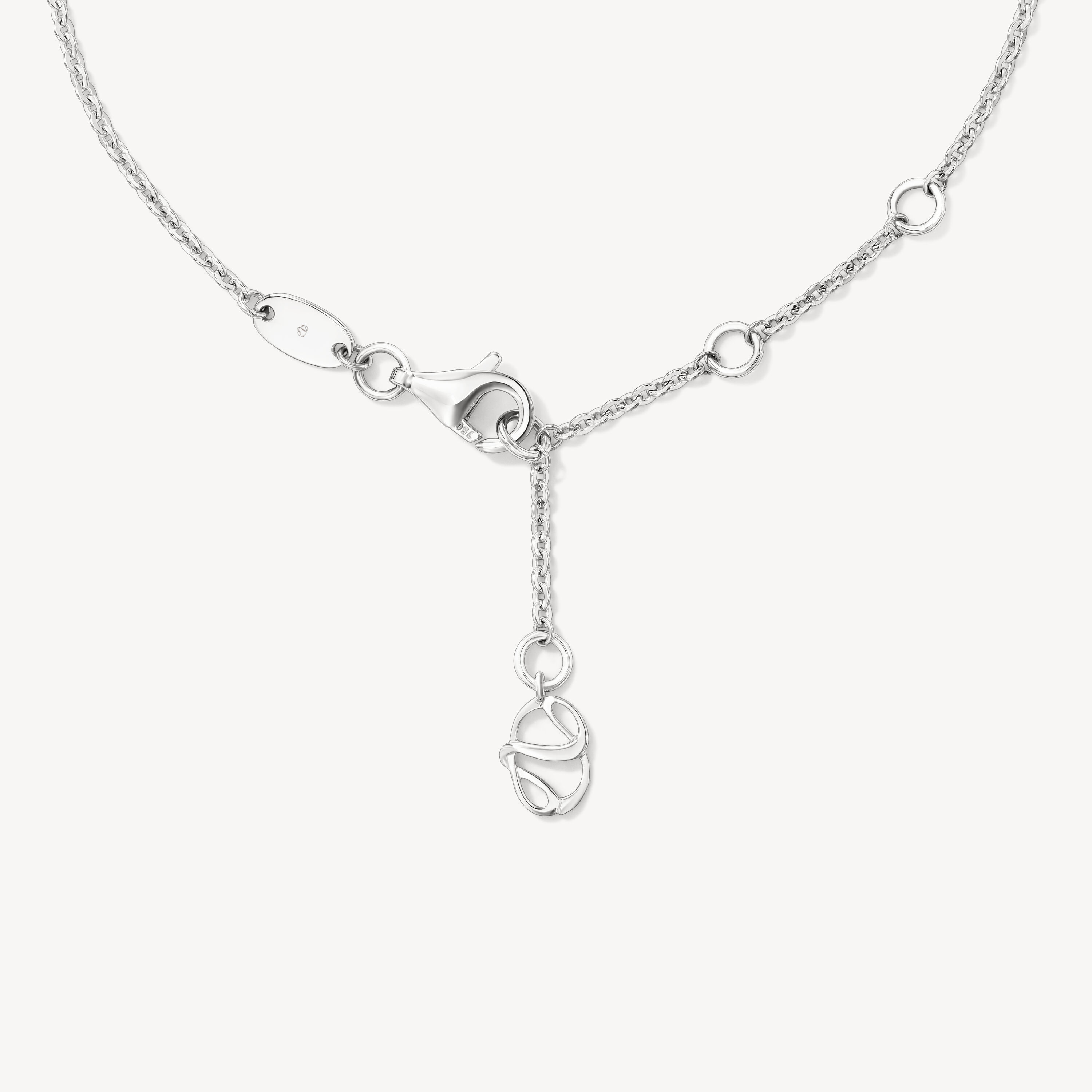 Aerial Open Sunburst Bracelet, 18K White Gold, large